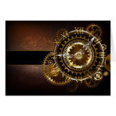 Steampunk clock with antique gears (Front Horizontal)