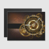 Steampunk clock with antique gears (Front/Back)