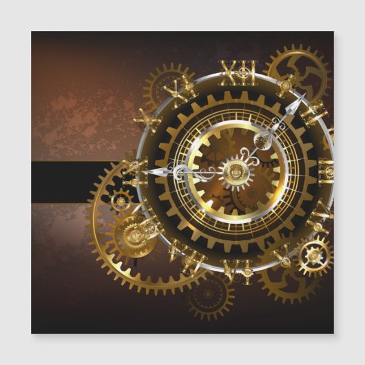 Steampunk clock with antique gears (Front)