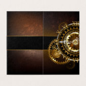 Steampunk clock with antique gears (Outside Unfolded)
