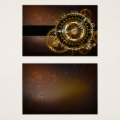 Steampunk clock with antique gears (Front & Back)