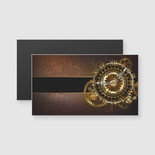 Steampunk clock with antique gears (Front/Back)