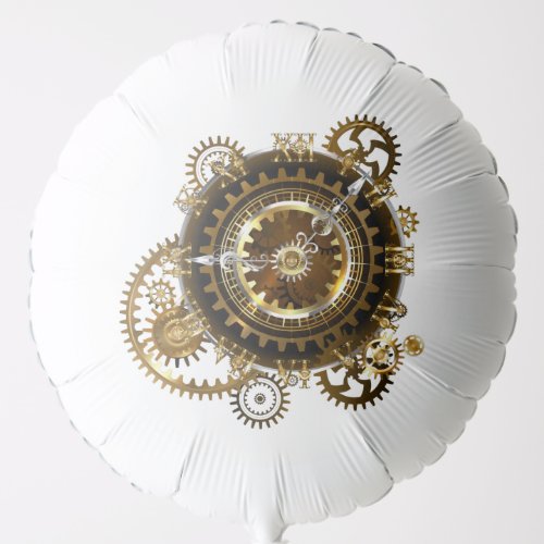 Steampunk clock with antique gears balloon