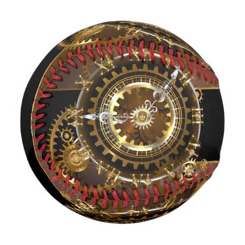 Steampunk clock with antique gears baseball