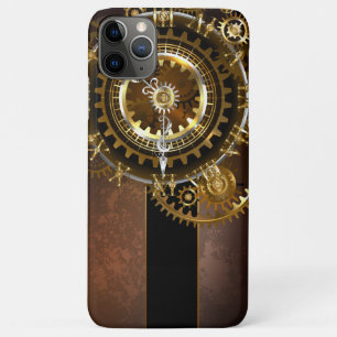 Steampunk clock with antique gears iPhone 11 pro max case