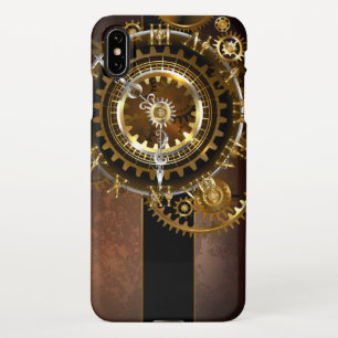 Steampunk clock with antique gears iPhone XS max case