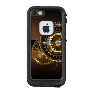 Steampunk clock with antique gears LifeProof FRĒ iPhone SE/5/5s case