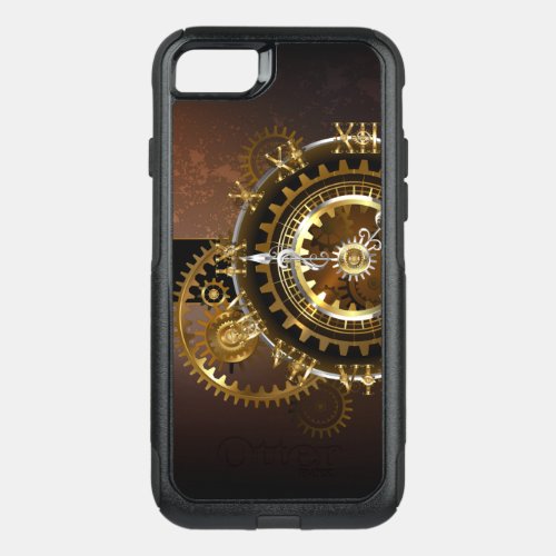 Steampunk clock with antique gears OtterBox commuter iPhone SE87 case