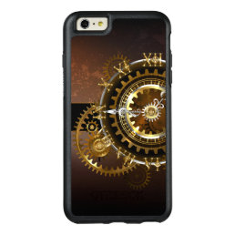 Steampunk clock with antique gears OtterBox iPhone 6/6s plus case
