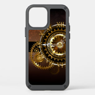 Steampunk clock with antique gears speck iPhone 12 pro case