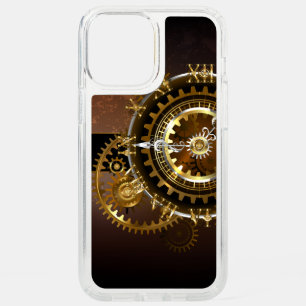 Steampunk clock with antique gears speck iPhone 12 pro max case