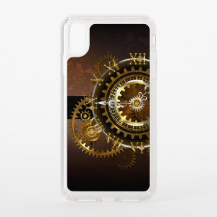 Steampunk clock with antique gears speck iPhone XS max case