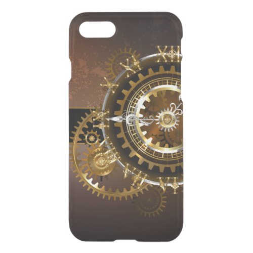 Steampunk clock with antique gears iPhone SE87 case