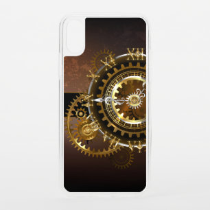 Steampunk clock with antique gears iPhone XS case