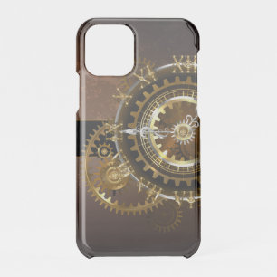 Steampunk clock with antique gears iPhone 11 pro case