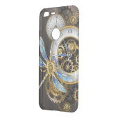 Steampunk Clock with Mechanical Dragonfly Uncommon Google Pixel XL Case (Back/Left)
