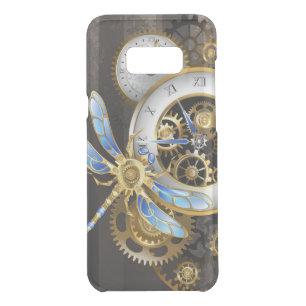 Steampunk Clock with Mechanical Dragonfly Uncommon Samsung Galaxy S8+ Case