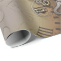 Steampunk, clocks and gears i wrapping paper | Zazzle