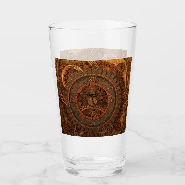 Steampunk clockwork glass (Front)