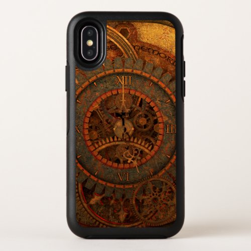 Steampunk clockwork OtterBox symmetry iPhone x case
