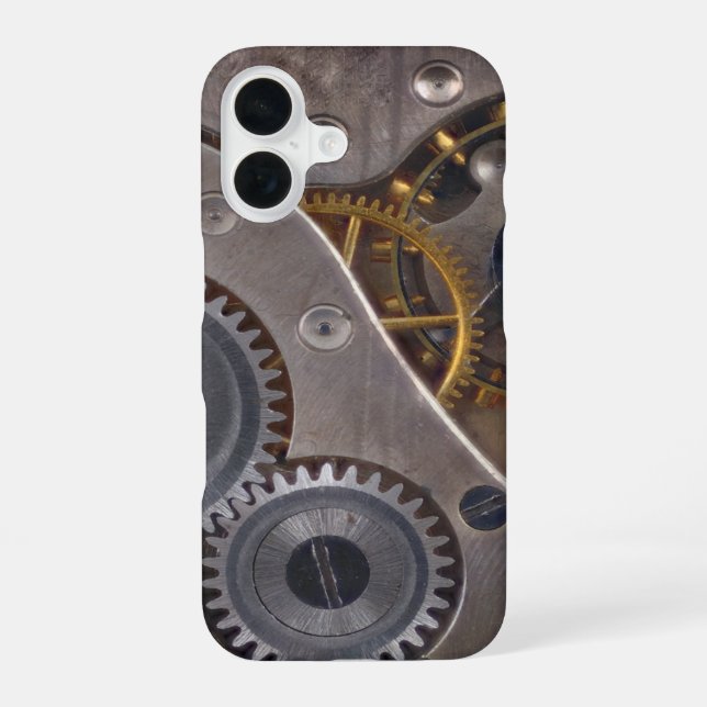 Steampunk Clockwork Rusty Gears Iphone Case (Back)