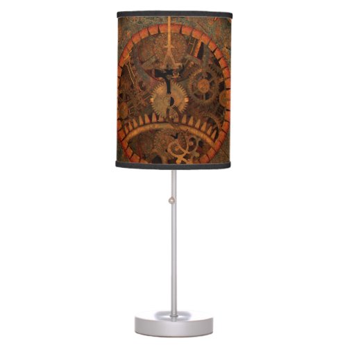 Steampunk clockwork table lamp