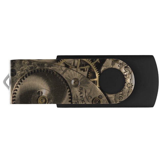 Steampunk Clockwork USB Flash Drive (Back)
