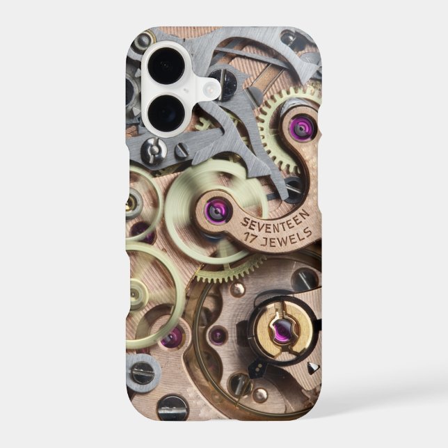 Steampunk Clockworks 2 Iphone Case (Back)