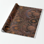 Steampunk Cogs Wheels Wrapping Paper