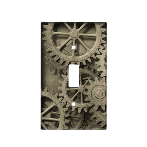 Steampunk Cogwheels Light Switch Cover