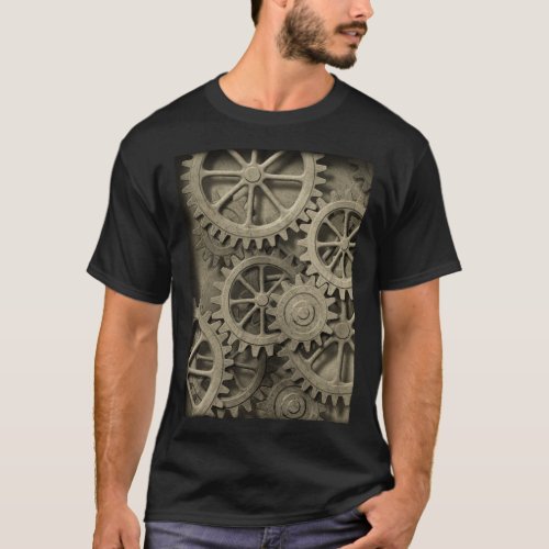 Steampunk Cogwheels T_Shirt