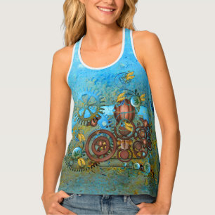 Steampunk Collage Tank Top