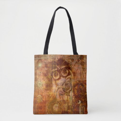 Steampunk Collage Tote Bag