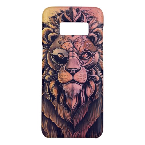 Steampunk Color Gradient Rustic Lion Case_Mate Samsung Galaxy S8 Case