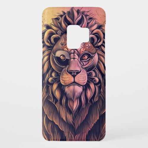 Steampunk Color Gradient Rustic Lion Case_Mate Samsung Galaxy S9 Case