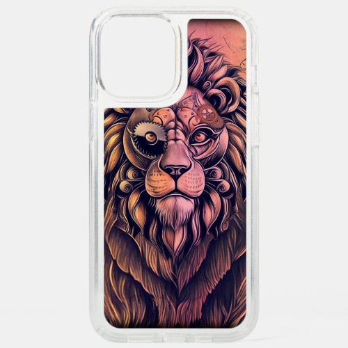 Steampunk Color Gradient Rustic Lion Speck iPhone 12 Pro Max Case