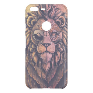 Steampunk Color Gradient Rustic Lion Uncommon Google Pixel XL Case
