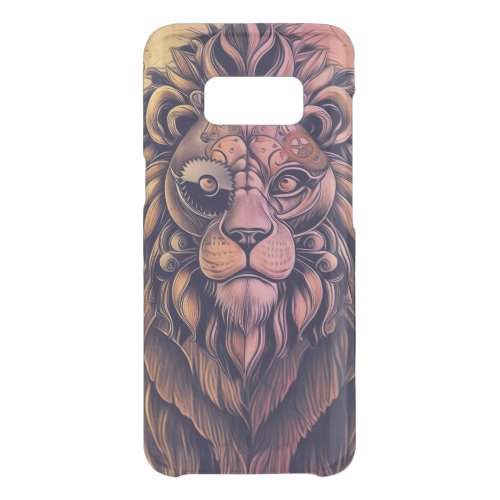 Steampunk Color Gradient Rustic Lion Uncommon Samsung Galaxy S8 Case