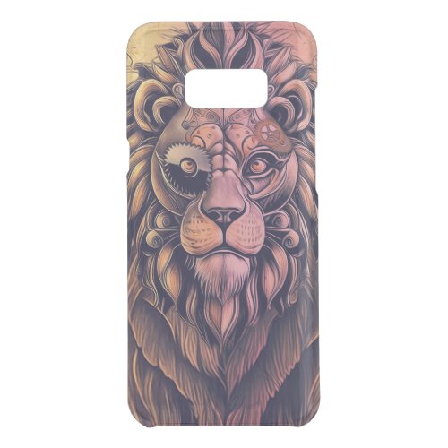 Steampunk Color Gradient Rustic Lion Uncommon Samsung Galaxy S8 Case