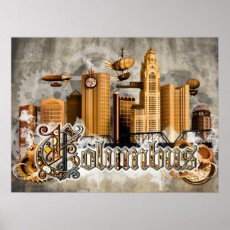 Steampunk Columbus Poster