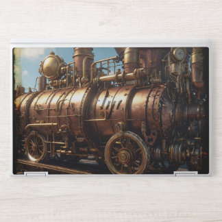 Steampunk Copper Steam Train HP Laptop Skin