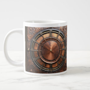 Steampunk Copper Time Face Giant Coffee Mug