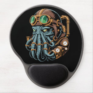 Steampunk Cthulhu monster Gel Mouse Pad