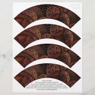 Steampunk Cupcake Wrappers on