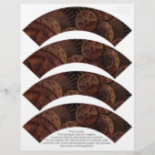 Steampunk Cupcake Wrappers on (Front)