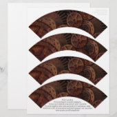 Steampunk Cupcake Wrappers on (Front/Back)