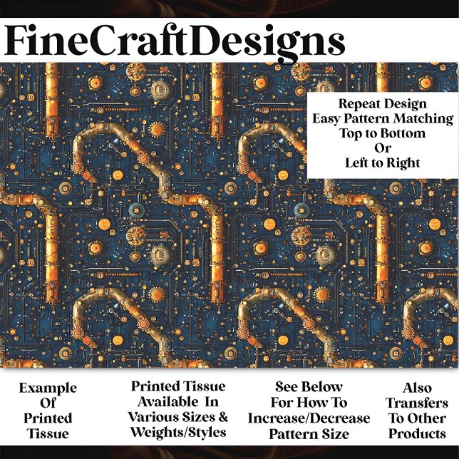 Steampunk Cyberpunk Control Panel BM2 Decoupage   Tissue Paper (Creator Uploaded)