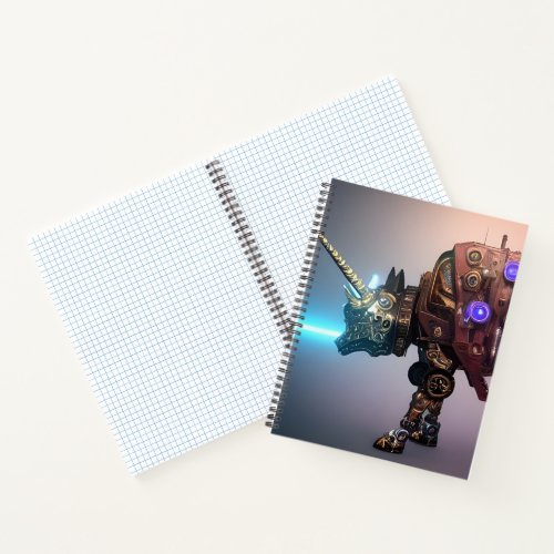 Steampunk Cyborg Creature Notebook