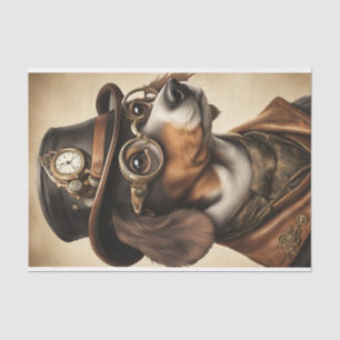 Steampunk Dachshund Decoupage Paper