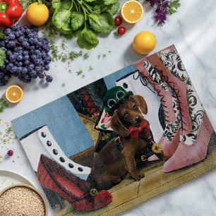 Steampunk Dachshund Wiener Dog Victorian Boots Cutting Board